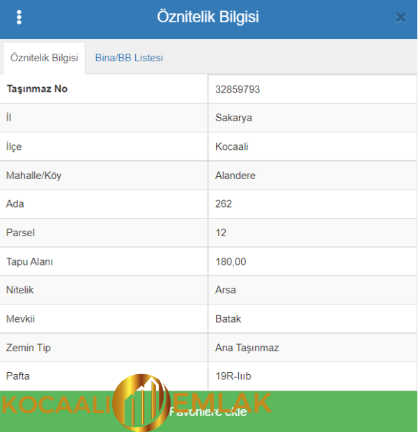 kocaali arsa